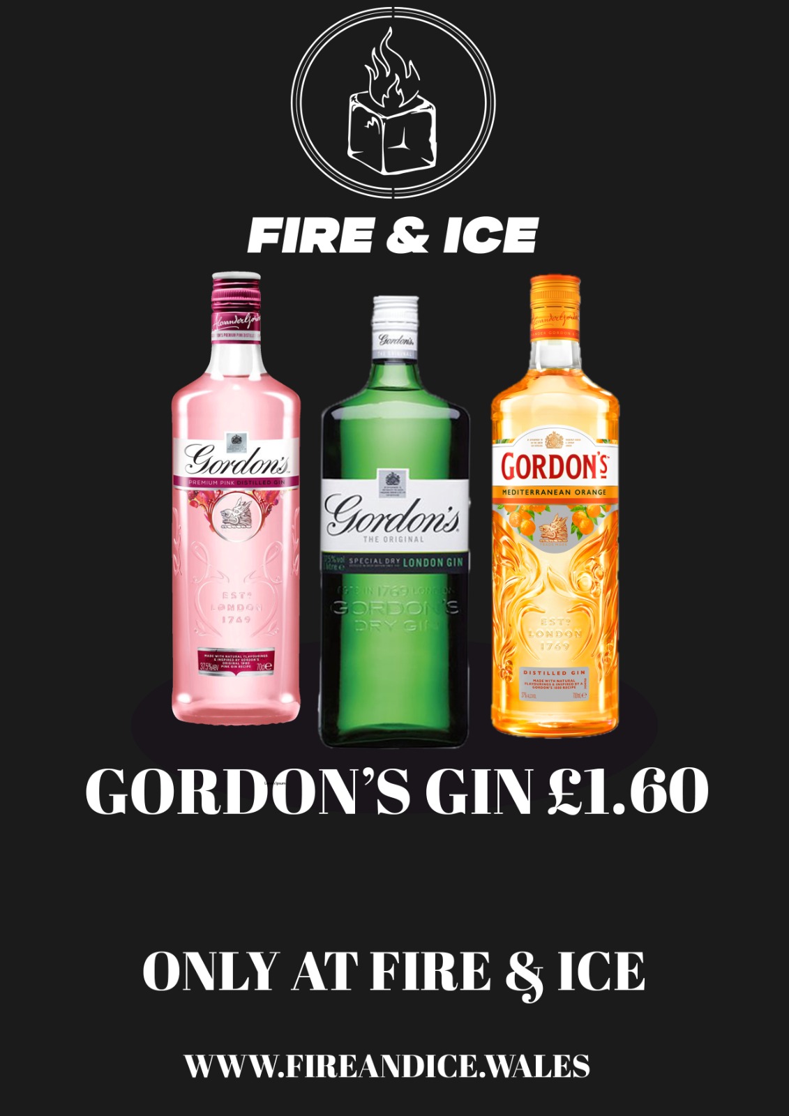 Gordon's gin one pound sixty poster