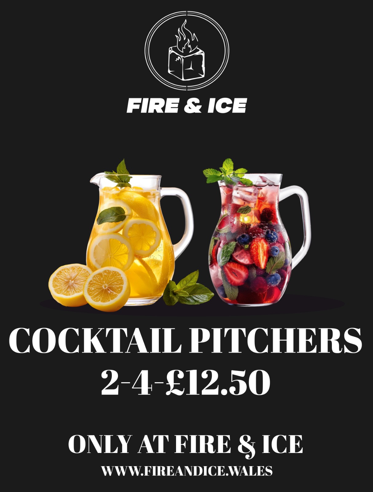 Cocktail pitchers two for twelve fifty poster